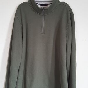 Green Quarter-Zip Pullover